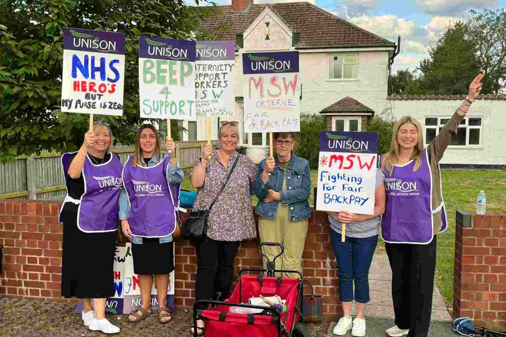 Maternity support workers in Grimsby strike over pay Nursing Times